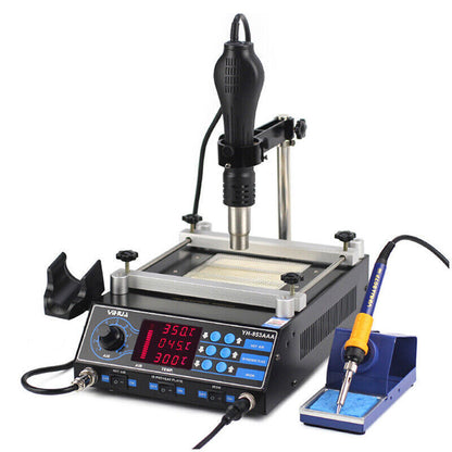 ya 26 YIHUA 853AAA 3 in 1 BGA Rework Soldering Station Hot Air Soldering Iron 220V