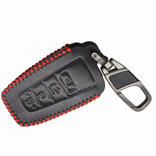 ya 5 6.16 Leather 4Button Car Key Fob Case Cover for Toyota Highlander for Camry for RAV4 for COROLLA