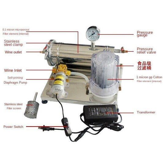 ya 26 Liquor Wine Filter Ageing Machine White Spirit Moonshine Still Wine Strainer