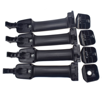 ya 5 8.7 Set of 4 Exterior Door Handles Black For 2007-2018 for Toyota Tundra 69210-0C010