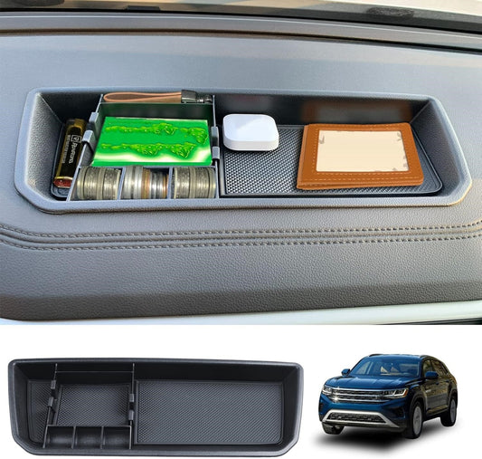 ya 8 5.26 For 2018-2023 for VW Atlas & Cross Sport Car Dashboard Storage Box Phone Holder Tray