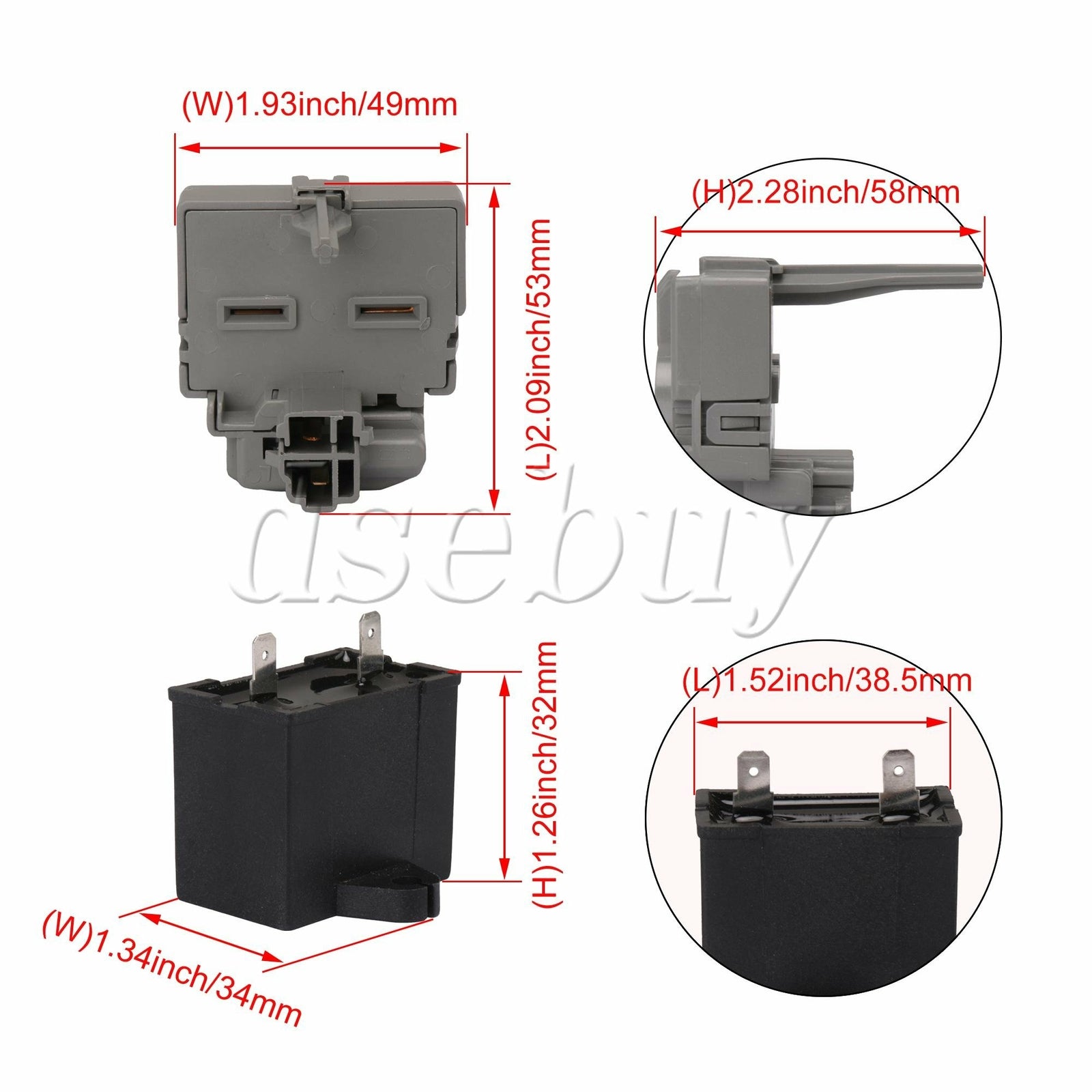 ya 26 Relay and Overload Assembly W10189190 2264017 Replacement Accessories