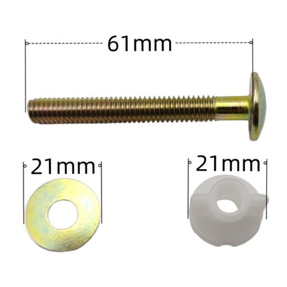 ya 14 Metal Toilet Tank Bolt Kit Fixing Screws for Secure Toilet Cover Installation