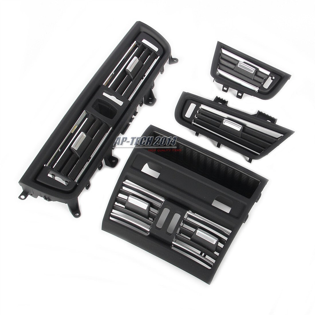 ya 12 10.30 4* Dash AC Air Outlet Vent Kit Silver Trim Fit for BMW 520i 525i 530i 5 Series
