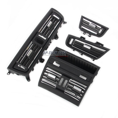 ya 12 10.30 4* Dash AC Air Outlet Vent Kit Silver Trim Fit for BMW 520i 525i 530i 5 Series