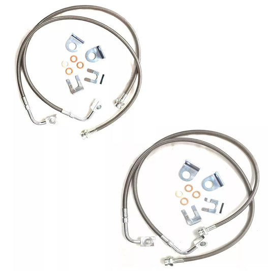 ya 10 5.28.3 89716 Front+Rear Stainless Brake Lines For 2007-2018 for Jeep for Wrangler 2.0 3.6L 3.8L