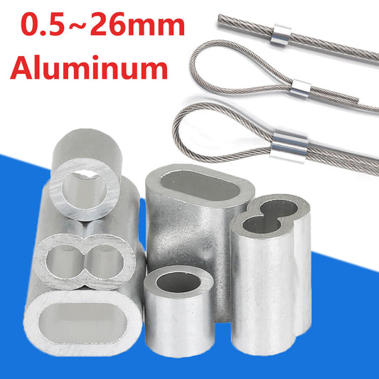 Aluminum Swage Crimps/Sleeves Wire Rope Cable Ferrules For Stainless Steel Wire