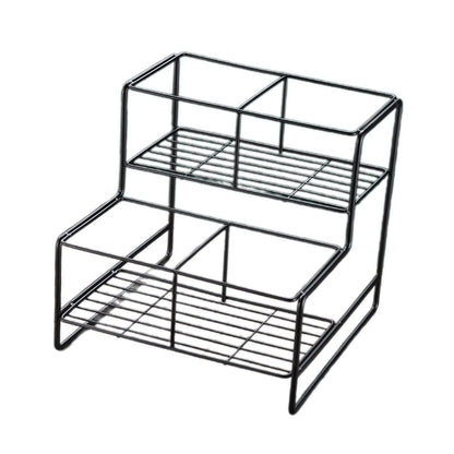 ya 25 Coffee Syrup Rack Organizer Metal Coffee Syrup Dispenser for Pantry Cabinet