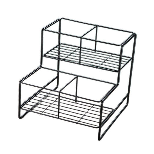 ya 25 Coffee Syrup Rack Organizer Metal Coffee Syrup Dispenser for Pantry Cabinet