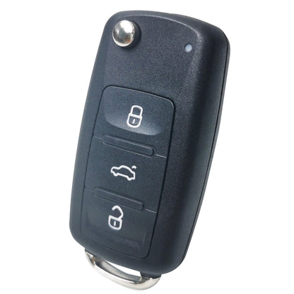 ya 5 8.7 Flip Car Key Fob Remote Case Shell 3Button for VW Transporter for Golf Mk6 Cab Plus