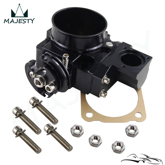 ya 27 7.20 Aluminum 2.75 70mm Throttle Body for Mitsubishi Lancer EVO 7 8 9 4G63 01-05 BK