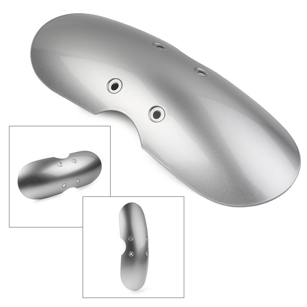 ya 5 8.7 For 2001-2016 (Air Cooled) /Sc for Ram bler /Thruxton 900 Silver Front Fender Mudguard
