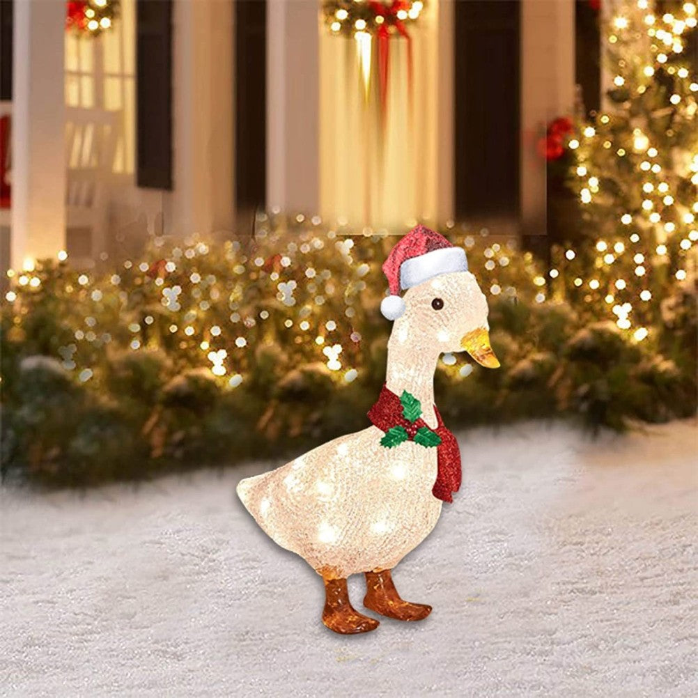 ya 14 Metal Light Duck With Scarf Waterproof For Courtyard Patio