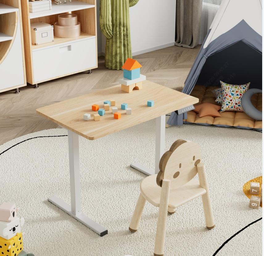 ya 15 10.20 Children's Adjustable Height Office Desk Upright Gaming Office Desk