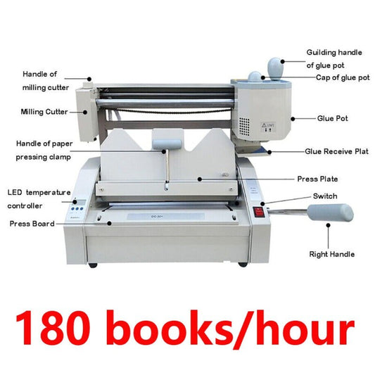 Wireless Manual Desktop Desktop Manual Hot Melt Adhesive Book Binding Machine