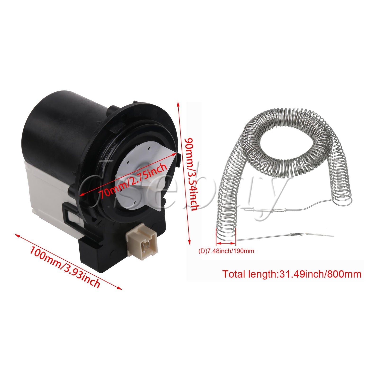 ya 26 Washer Motor w/ 5300622032 Dryer Heating Element Replacement for Kelvi tor