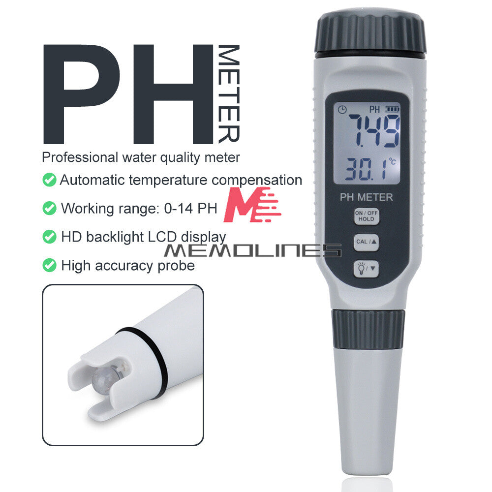 ya 26 PH818 Portable Pen Type PH Meter Water Quality Tester Acidometer For Hot Spring