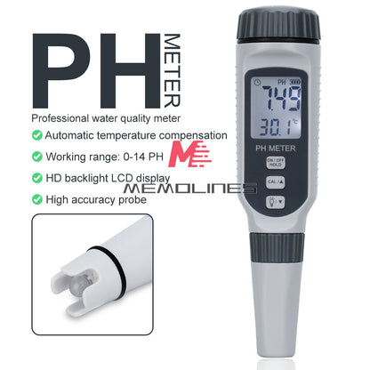 ya 26 PH818 Portable Pen Type PH Meter Water Quality Tester Acidometer For Hot Spring