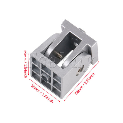 ya 26 Silver Living Hinge 4040 Series Aluminum Extrusion Fitting 0.67 Inch