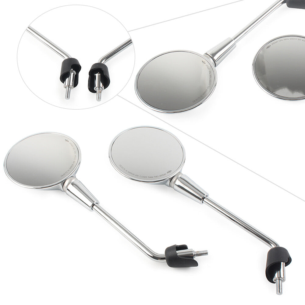 ya 6 6.13.2 Rearview Side Mirrors For Vespa GTS GTV 125 200 300ie Sprint Primavera150 Chrome