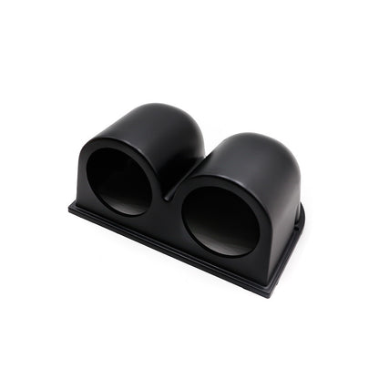 ya 5 8.7 2 52mm Universal Black 2 Dual Hole Dash Gauge Pod Car Meter Mount Holder Cup