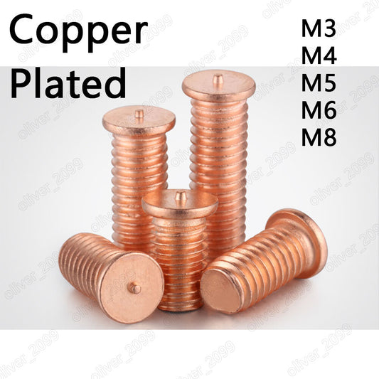 Copper Plated Steel Weld Studs for Capacitor Discharge Welding M3 M4 M5 M6 M8