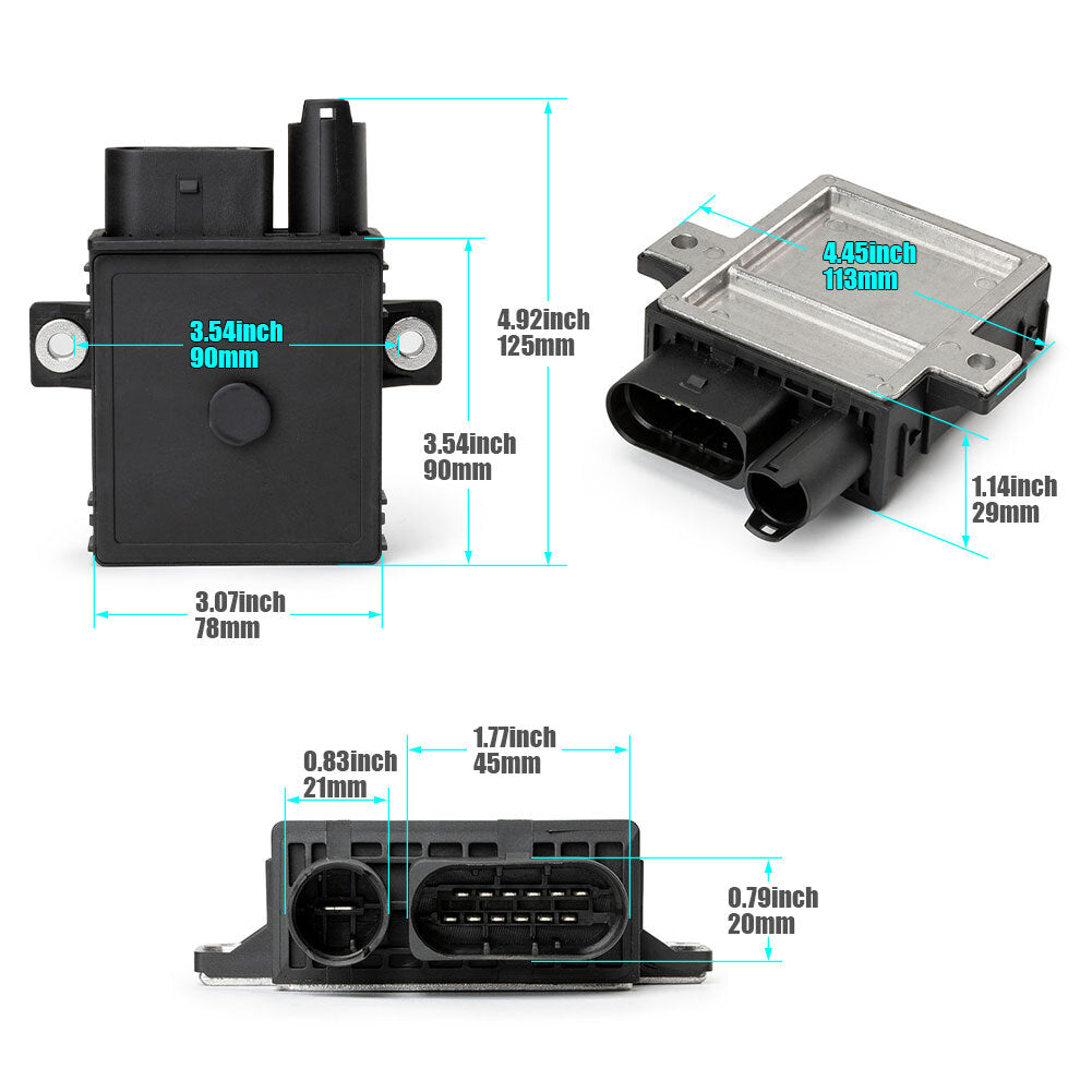 ya 1 7.4 1x for BMW 325d 330d 525d 530d 535d X3 X5 Glow Plug Relay Control Unit 0522140101
