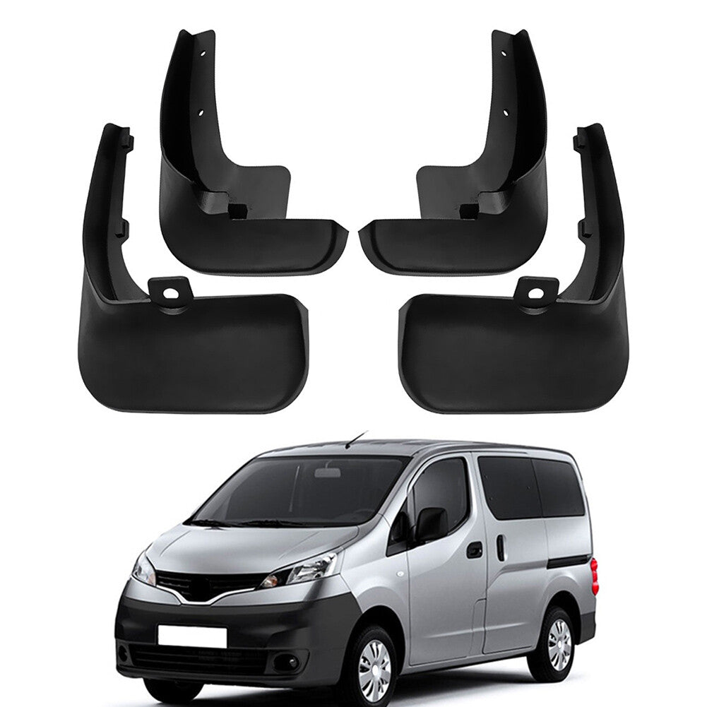 ya 7 6.10.2 Mud Flaps Mudguards Splash Guards for Nissan NV200 Vanette Evalia 2010-2019 BLK