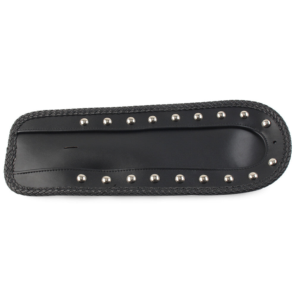 ya 5 8.7 Rear Fender Bib Solo for SEAT for Harley Sportster XLH 1200 1100 883 PU-Leder Black