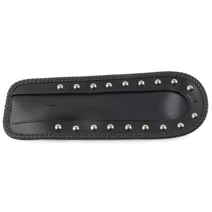 ya 5 8.7 Rear Fender Bib Solo for SEAT for Harley Sportster XLH 1200 1100 883 PU-Leder Black