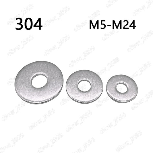 304 Stainless Steel Plain Washers Extra Large Series Product Grade C M5 - M24