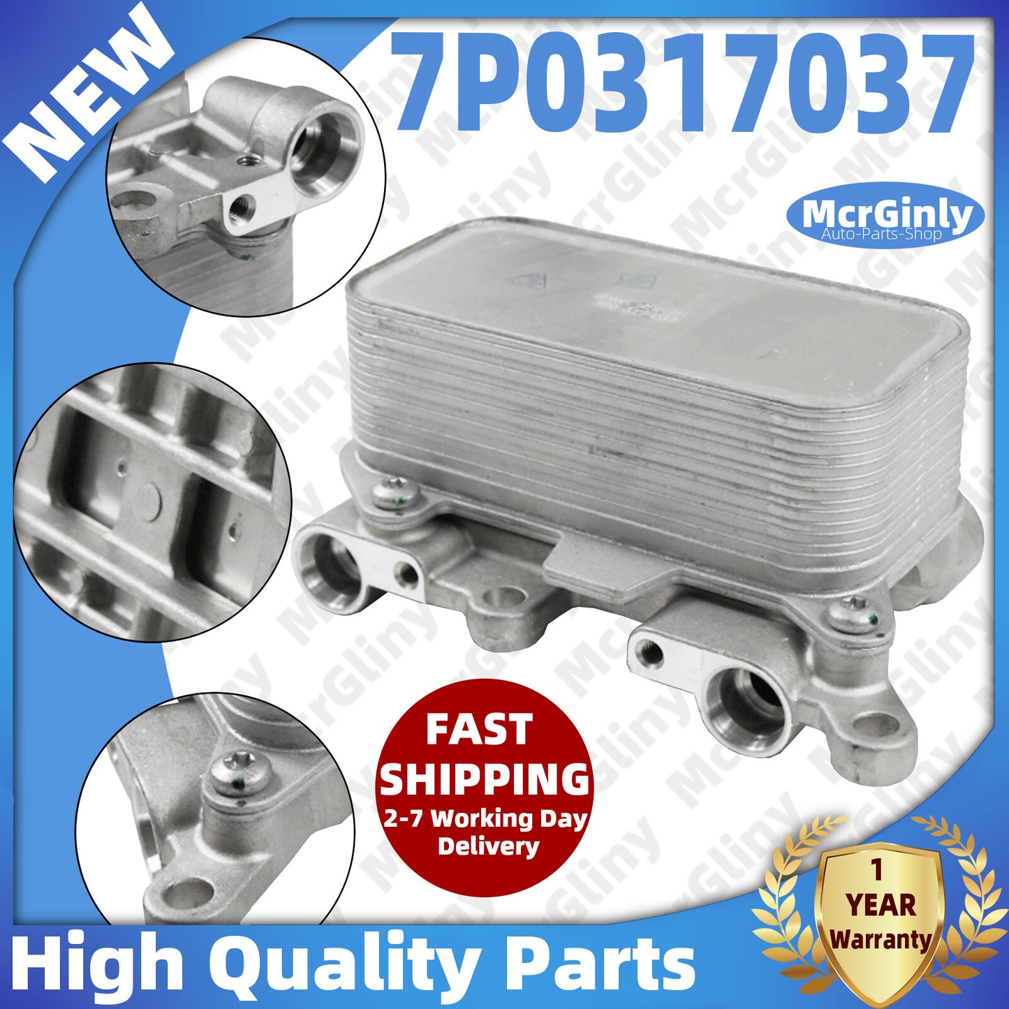 ya 1 7.8 8-Speed Transmission Oil Cooler for Audi Q7 2010-2015/ for VW Touareg 7P0317037
