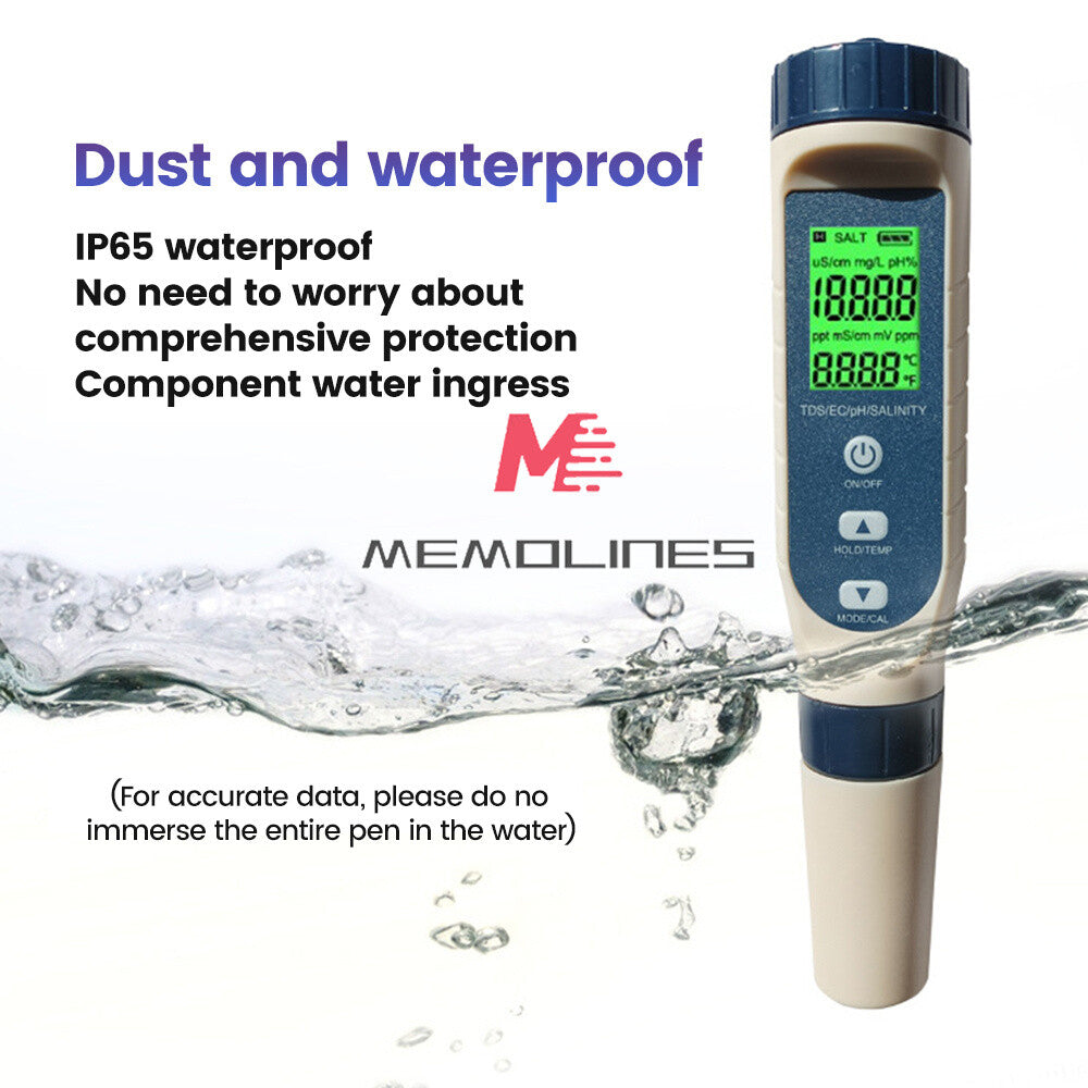 ya 26 5 in 1 pH Tester Digital PH Tester Pen 0.01 High Accuracy Water Testing Kit New