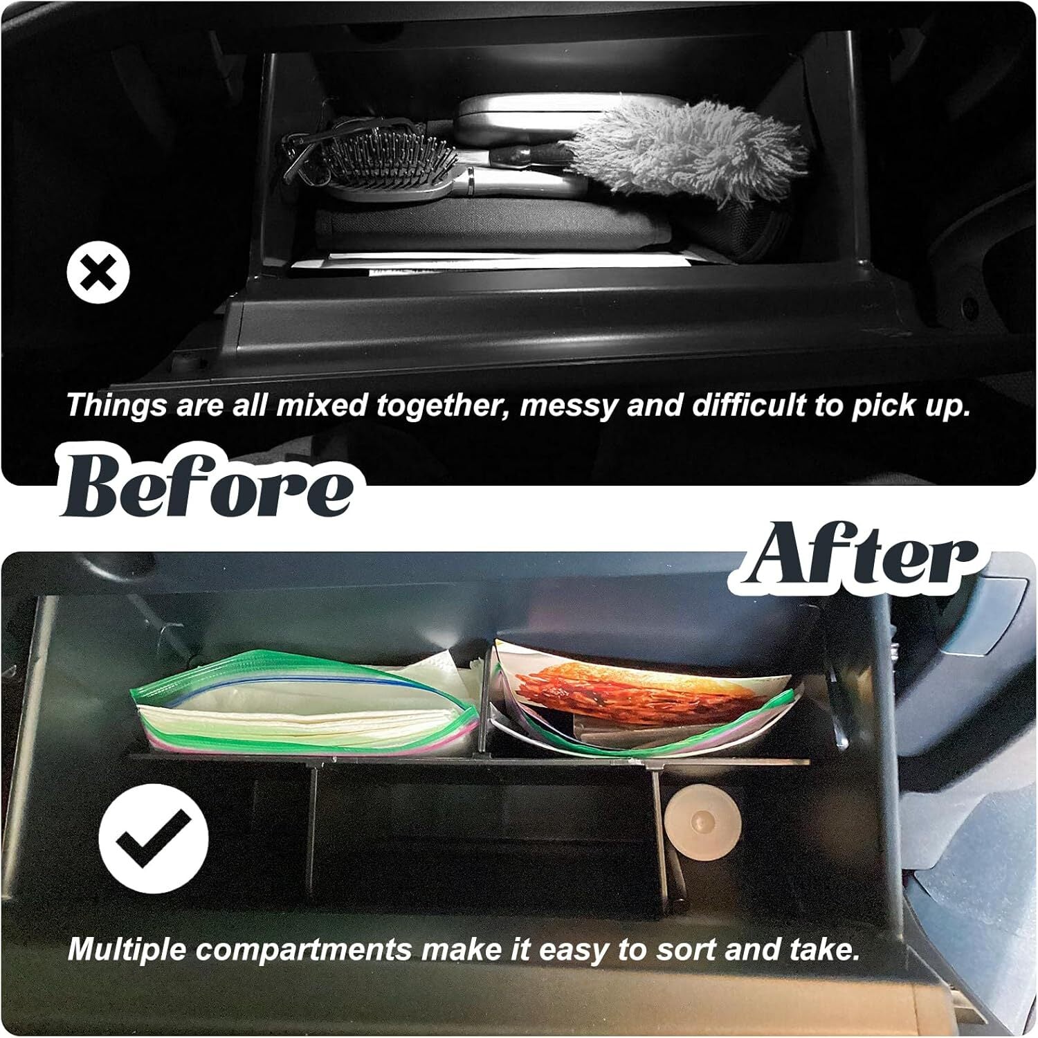 ya 5 8.7 For 2022 2023 2024 for Ford Maverick Cabs Center Console Glove Box Organizer Divider