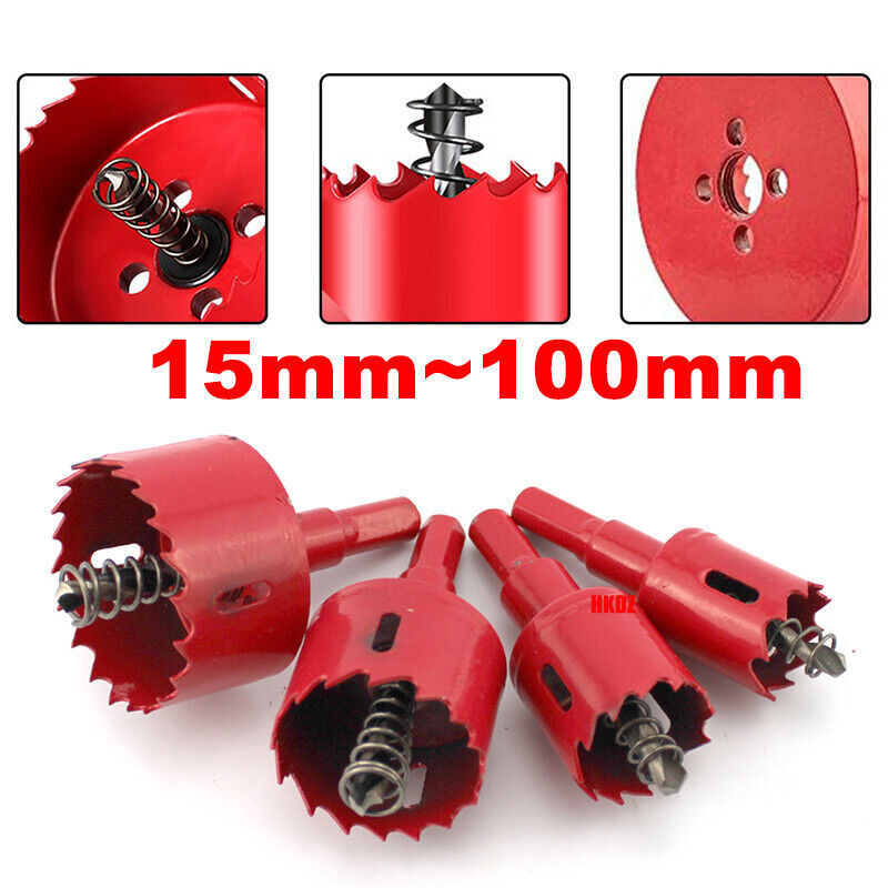Drilling Hole Saw Cutting Opener Drill Bits Cutter Holesaw for Wood Metal Plate