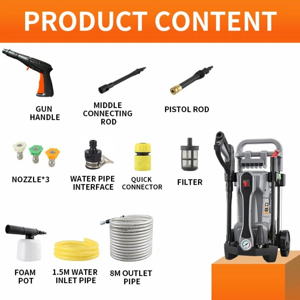 ya 26 High Pressure Car Washing Machine Water Pump Home Car Washing Machine Spray 