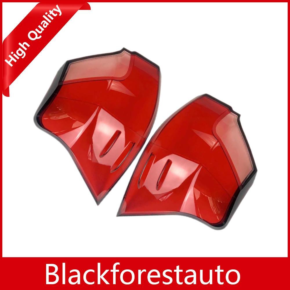 ya 27 6.21 2x Rear Left & Right Outer Tail Light Lens Shell Red Fits For LX570 2016-2021