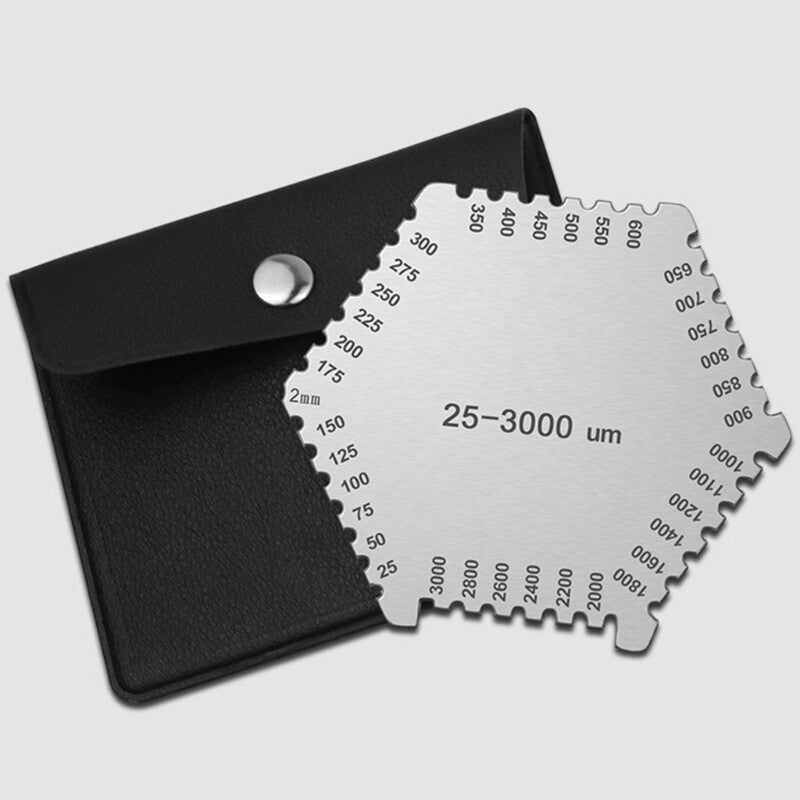 ya 14 Paint Thickness Gauge 25-3000um Stainless Steel Hexagon Wet Film Comb for Paint