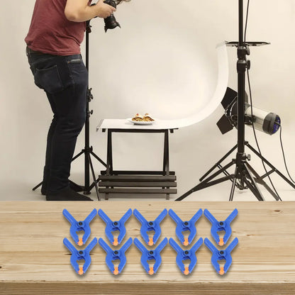 ya 14 10 - 2 Heavy Duty Plastic Spring Clamps Craft Woodworking Grip Clips DIY Tools