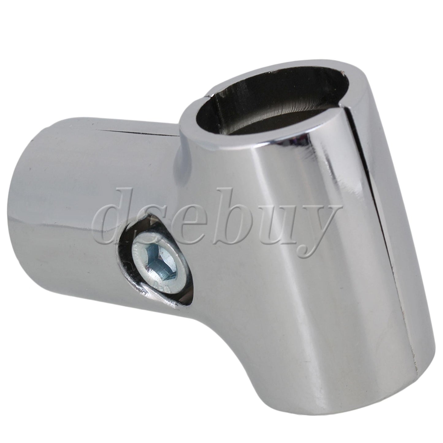 ya 26 2 Pieces Aluminum Alloy T Shape Scaffold Tube Connector 25mm ID Silver