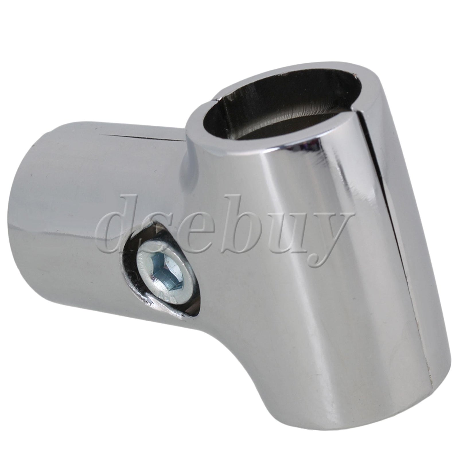 ya 26 2 Pieces Aluminum Alloy T Shape Scaffold Tube Connector 25mm ID Silver