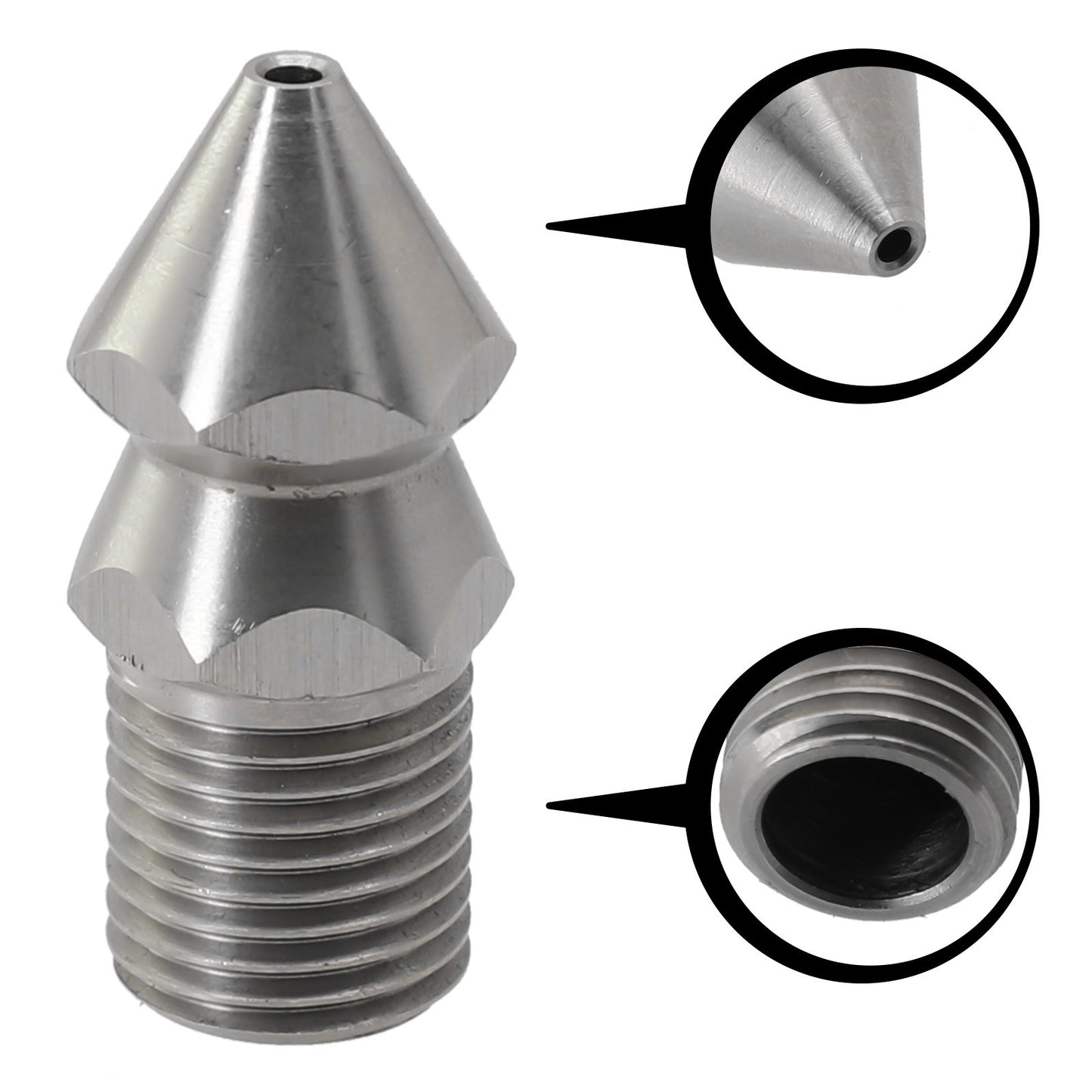 ya 26 1/4M Pressure Washer Drain Sewer Cleaning Pipe ter Spray Nozzle 4