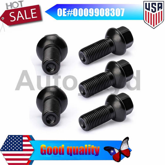 ya 8 5.27.2 5PCS Lug Bolts Nuts 0009908307 for Mercedes W169 W176 W245 W246 W242 C204 W251