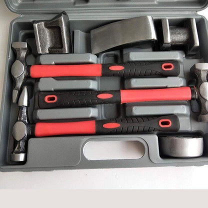 ya 14 7Pcs Auto Body Dent Repair Dolly Tool Kit Car Repair Sheet Metal Tools