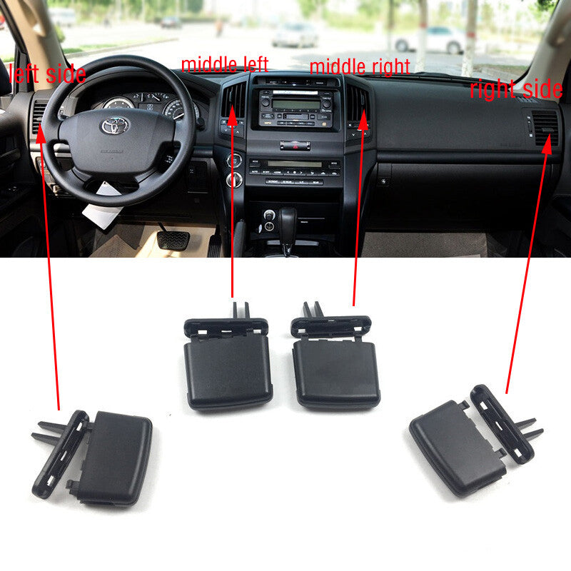 ya 3 6.25.2 Set Air Condition Vent A/C Tab Clip for Toyota for Land Cruiser LC200 FJ200 2008-17