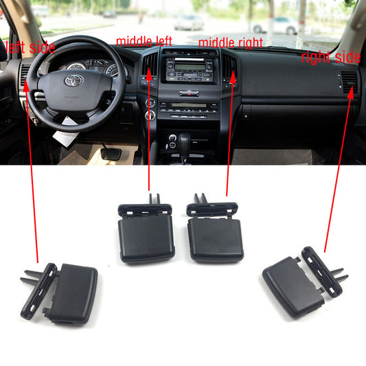 ya 3 6.25.2 Set Air Condition Vent A/C Tab Clip for Toyota for Land Cruiser LC200 FJ200 2008-17