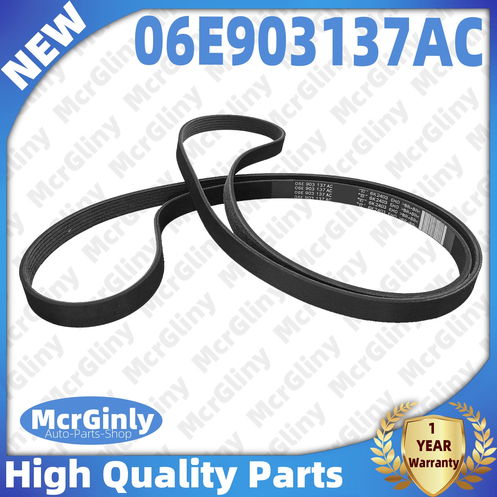 ya 1 7.1 Serpentine Belt 6PK2403 06E903137AC for Audi for A4 A5 for Q5 CALA CALB 3.2L