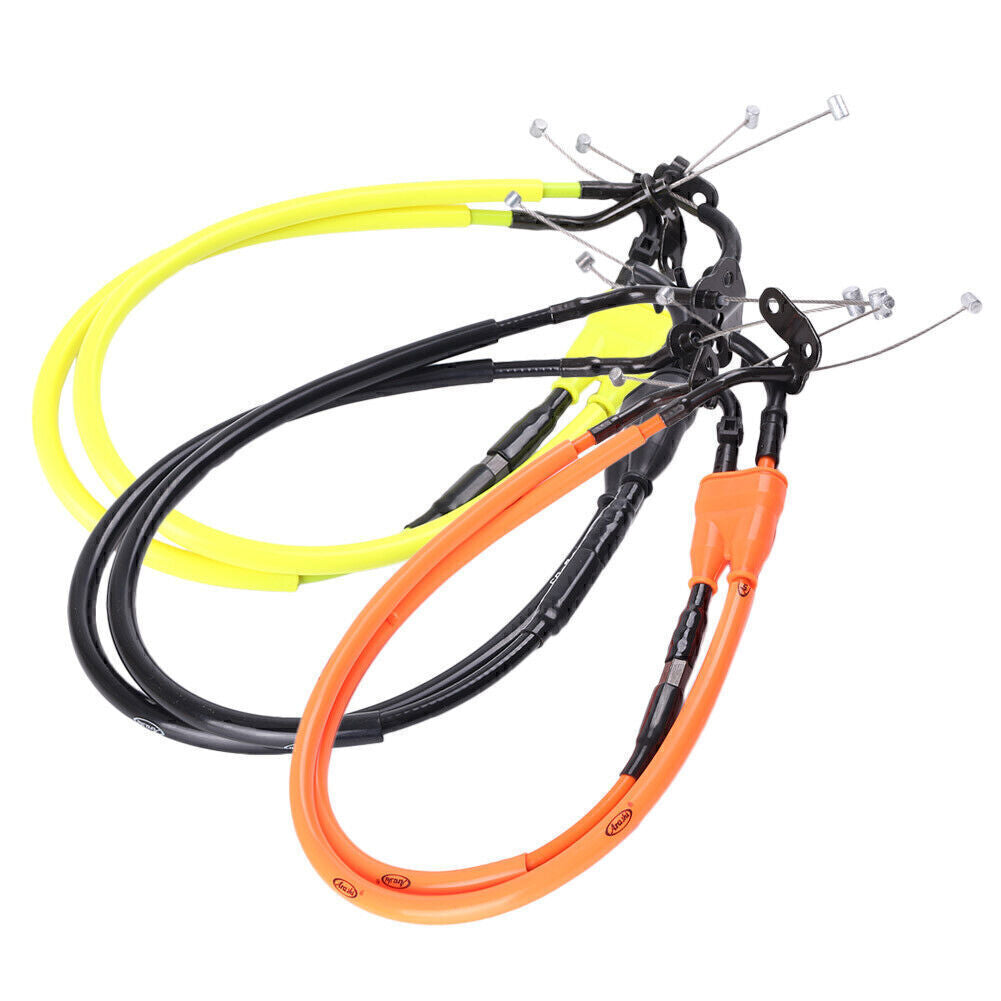 ya 2 7.16 Motorcycle Accelerator Lines Throttle Cables for Yamaha YZF R1 2007 2008 Orange