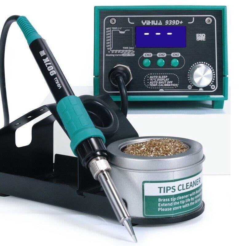 New YIHUA 939D+ Soldering Rework Station Adjustable Temperature 75W 220V