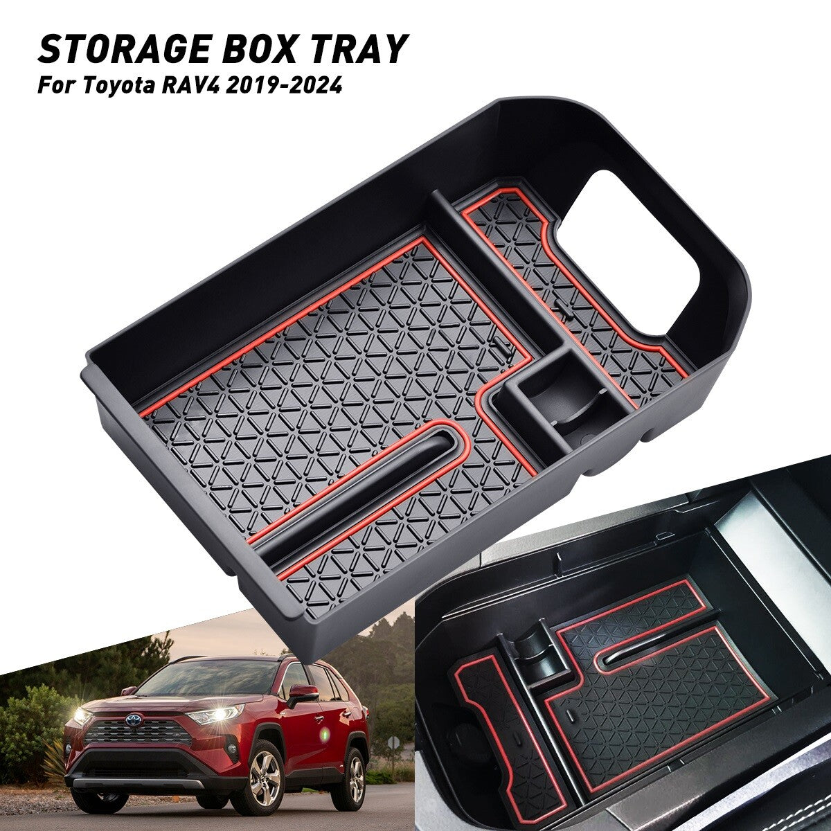 ya 8 5.26 For 19-25 for Toyota for RAV4 XA50 Car Center Console Armrest Box Storage Organizer Tray